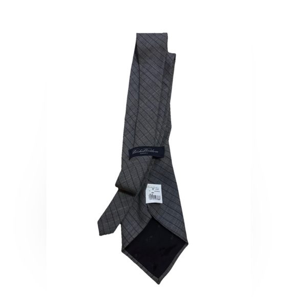 New With Tags Vintage Brooks Brothers Makers Neck Tie Gray 100% Wool - Picture 1 of 6